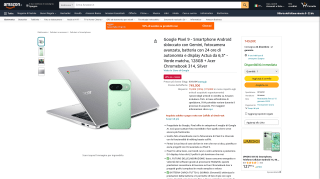 Google Pixel 9 verde y Acer Chromebook 314 por 749€