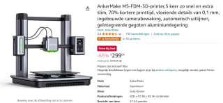 AnkerMake M5 - 3D Printer voor €299 met Amazon Prime