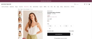 Camiseta blanco tirantes Women'secret por tan sólo 2,99€