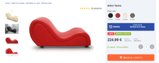 Sugerente y sensual sillón Tantra multiposiciones por 224,99