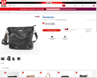 Cartera Black Zibel por solo $11.950