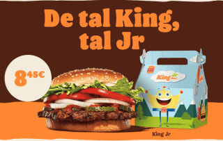 Whopper + King Jr Meal por 8,45€