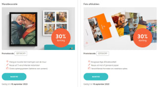 30% korting op wanddecoratie en fotoafdrukken bij Albelli