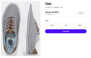 Zapatillas de Mujer Vans UA ERA 59 por 20.99€