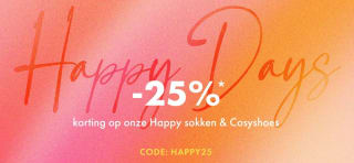 25% korting op Happy Socks en Cosyshoes bij Falke