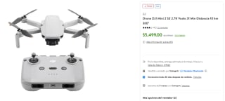 Drone DJI Mini 2 SE 2.7K por $4,760 en Walmart con Cashi