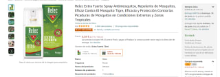 Relec Extra Fuerte Spray Antimosquitos de 75ml por 6,58€