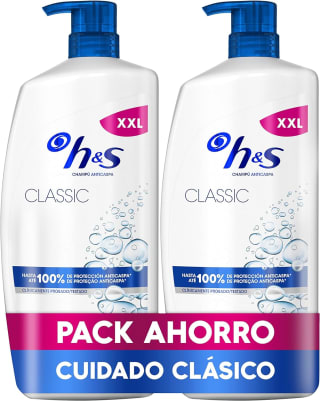 2 litros H&S Champú Anticaspa Clásico, Mentol y Limon por 16,14€ (cuenta nueva por 9,68€)