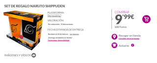 Set de Regalo Naruto Shippuden con vaso XXL, una libreta y un pin por 9,99€