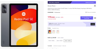 Xiaomi Redmi pad 8gb-128gb por 160€