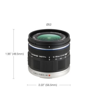 Objetivo M.Zuiko 9‑18mm por 369€