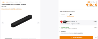 [DUITSLAND] Sonos Beam gen2 voor €419 bij Saturn