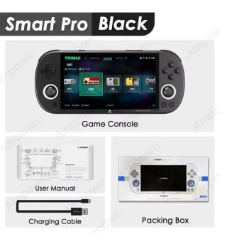 Consola portátil Trimui Smart Pro Pantalla 4,96" IPS 1280x720 bateria 5.000 mAh 64GB hasta 50.000 juegos por 45,14€