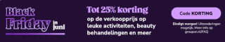 Tot 25% korting bij Groupon