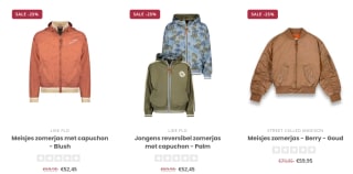 25% korting op zomerjassen bij Merkmeisjeskleding