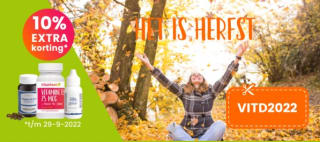 10% extra korting op alle vitamine D supplementen bij Vitatheek