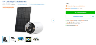 TP-Link Tapo C425 Solar Kit en gratis Tapo P115 Slimme Stekker voor €105 bij Coolblue