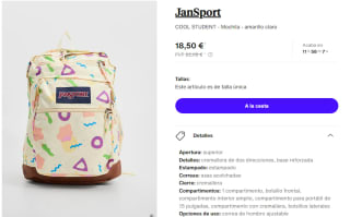 Mochila JanSport COOL STUDENT por 18.5€