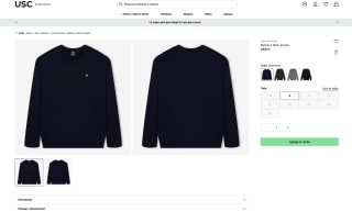 Merino V Neck Jumper Dark Navy Lyle and Scott por solo 24€