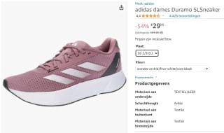 Adidas Duramo SL loopschoenen voor €29,90 bij Amazon
