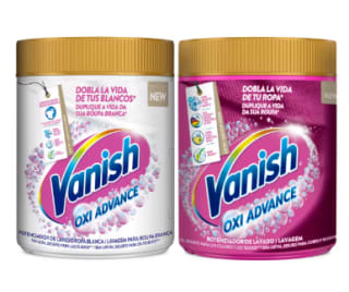 Vanish Oxi Advance Quitamanchas Lote Ropa Blanca + Ropa Color por 9,80€
