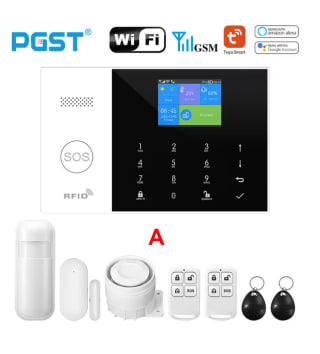 PGST Sistema Alarma de Seguridad 4G WiFi Inteligente con App 8 Piezas por 29,13€