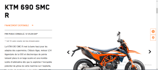 Moto KTM 690 SMC R à 12.125€