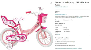 Bicicleta para Peques de 14" de Hello Kitty por 59.62€