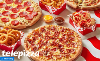 Telepizza 1 pizza mediana 3 ingredientes para recoger por 4,99€
