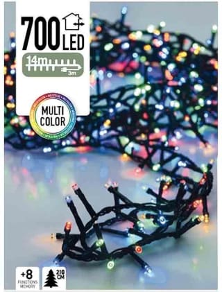 2 stuks DecorativeLighting Micro Cluster - 700 LED's - 14 meter - multicolor voor €24,95 bij Dagknaller
