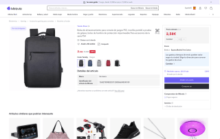 Bolsa de almacenamiento para consola PS5 mochila portátil impermeable por 2,58€