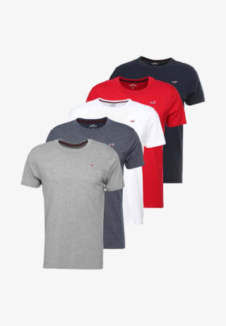 Pack 5 Hollister Camisetas Crew por 35,16€