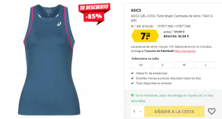 Camiseta para Mujer ASICS GEL-COOL por 7.5€