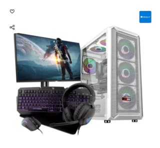 Ordenador Sobremesa PC Racing Pack AMD Ryzen 7 5700G/32GB/1TB SSD/RX 6600 + Pantalla 24" FullHD + por 917.26€