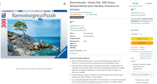 Marca Ravensburger- Puzzle Mar, 300 Piezas por 4,93€