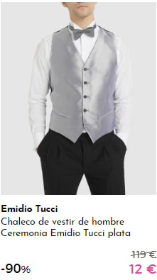 EMIDIO TUCCI - Chalecos por 12€