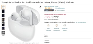 Audífonos Xiaomi Redmi Buds 4 Pro por $1299