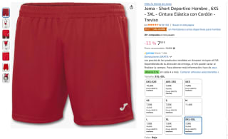 Joma Short Deportivo Treviso por 7€
