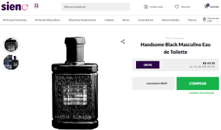 Perfume Masculino por Paris Elysees Handsome de 100ml - R$ 49,90