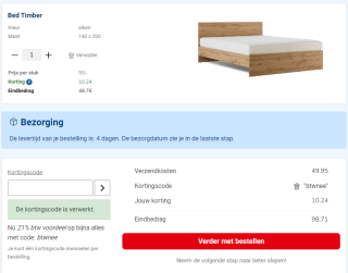 21% korting op bijna alles bij Beddenreus