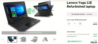 Refurbished laptop Lenovo Yoga 11E voor €189 via de AD