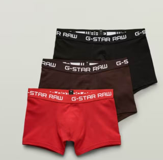 G-STAR Classic Trunk Color 3-pack heren Ondergoed voor €20,25 dmv code bij G-star