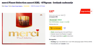 merci Finest Selection assorti XXL 675g voor €12,99 bij Bol