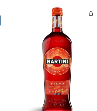 Martini Fiero Red Vermouth Aperitiv 750ml por 6,93€