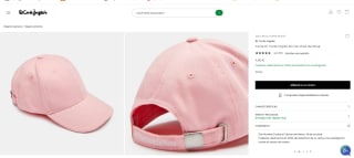 Gorra El Corte Inglés ECI Se Viste de Rosa (investigación cancer de mama)