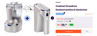 Cuisinart Draadloze keukenmachine & Cordless Power Hand Mixer voor €39,95 bij iBOOD