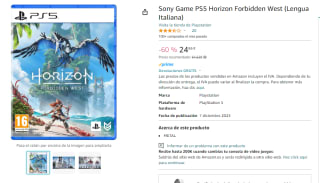 Videojuego PS5 Horizon Forbidden West por 24,86€