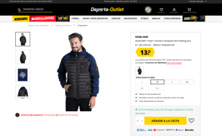 Chaqueta GOGLAND Calor Hombre de trekking azul por solo 13,19€