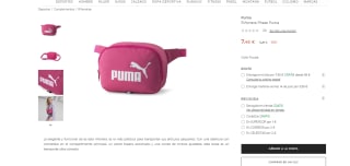 Riñonera Phase Puma color rosa por 7,46€