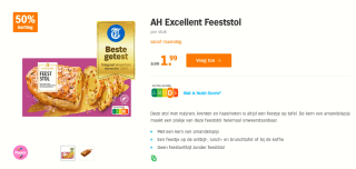 AH Excellent Feeststol voor €1,99